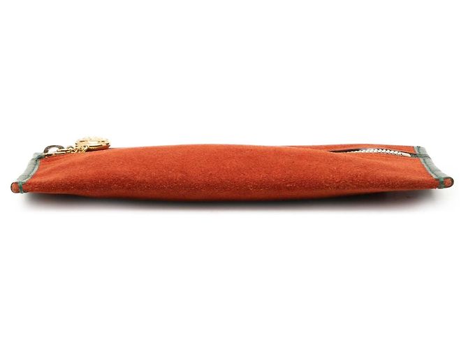 Bolso de mano Gucci Rajah de gamuza roja - vista 3