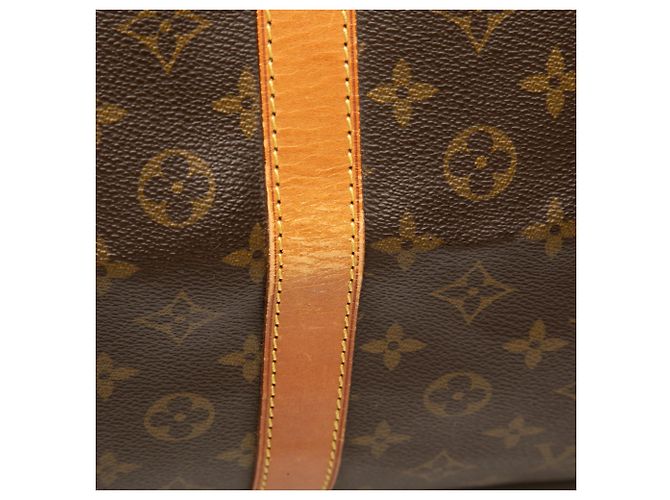 Sac de voyage Louis Vuitton Monogram Keepall 60 Marron - vue 6