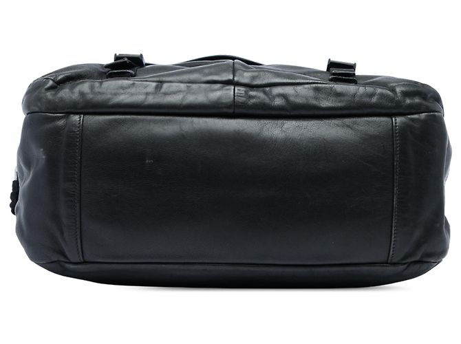 Prada Soft Calf Double Buckle Flap Camera Bag in Schwarz - Ansicht 3