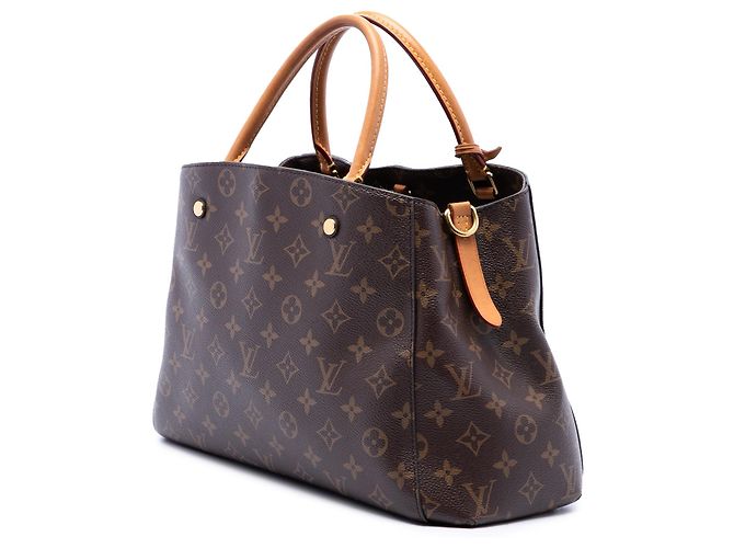 Sac à main Louis Vuitton Monogram Montaigne MM Marron - vue 2