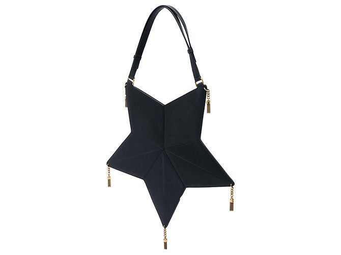 Autre Marque Borsa a tracolla Saint Laurent in pelle Astro Star con nappina nera Nero - vista 2