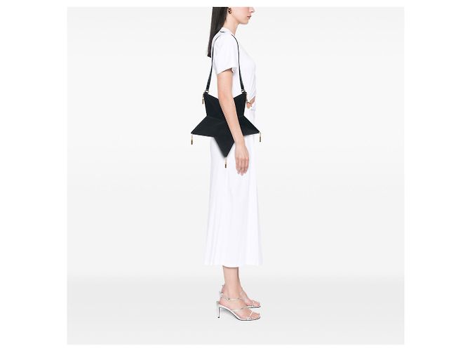 Autre Marque Borsa a tracolla Saint Laurent in pelle Astro Star con nappina nera Nero - vista 5