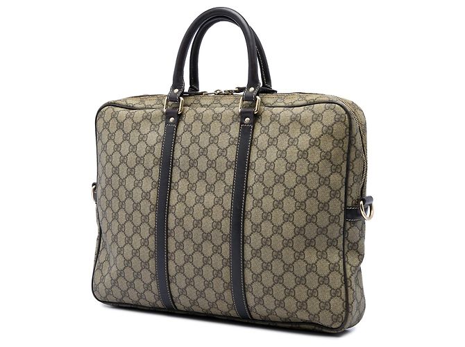 Borsa business Gucci GG Supreme beige - vista 2