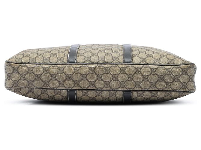 Borsa business Gucci GG Supreme beige - vista 3