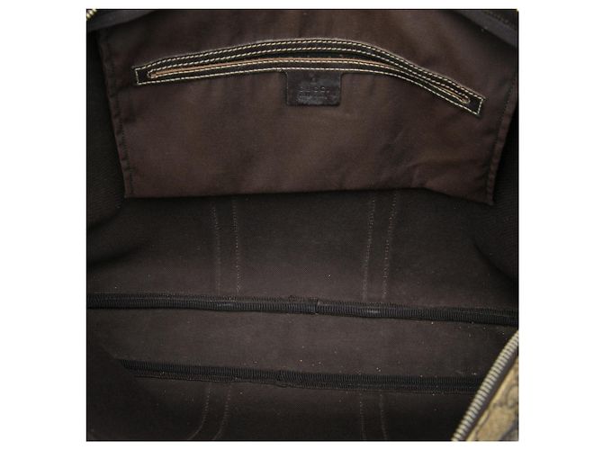 Borsa business Gucci GG Supreme beige - vista 4