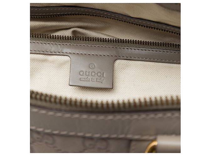 Graue Gucci Medium Guccissima Scarlett Satchel - Ansicht 5