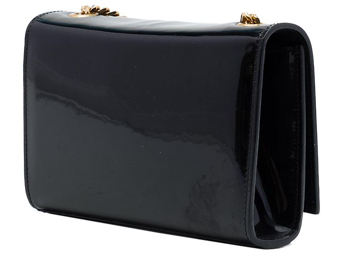 Autre Marque Borsa a tracolla Small Patent Monogram Kate Tassel Saint Laurent Nera Nero - vista 2