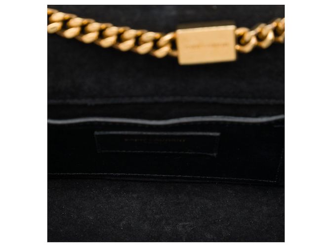 Autre Marque Borsa a tracolla Small Patent Monogram Kate Tassel Saint Laurent Nera Nero - vista 4