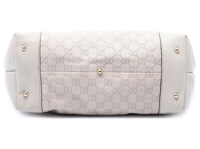 Tote Gucci Guccissima Heart Bit Bianca Bianco - vista 3