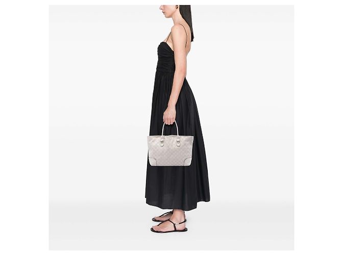 Tote Gucci Guccissima Heart Bit Bianca Bianco - vista 6