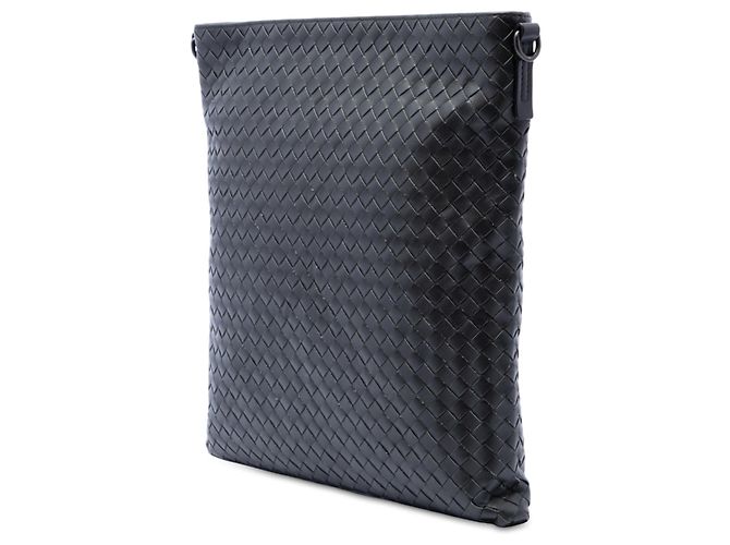 Borsa a tracolla Bottega Veneta VN in Nappa Intrecciato Nera Nero - vista 2