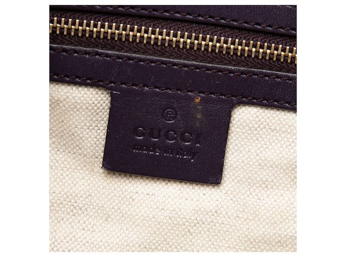 Sac Boston Satchel Gucci Medium GG Canvas Web Joy Beige - vue 5