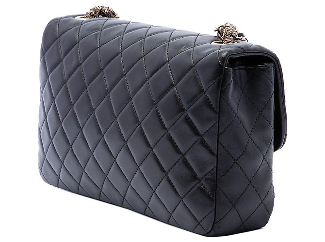 Borsa a tracolla Chanel Medium Quilted Lambskin Westminster Pearl Flap nera Nero - vista 2