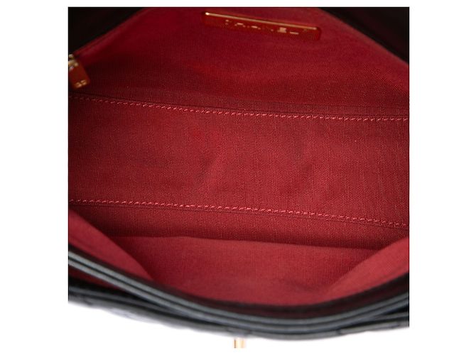 Bolsa Chanel Small Quilted em pele de cordeiro preta com corrente Preto - vista 4