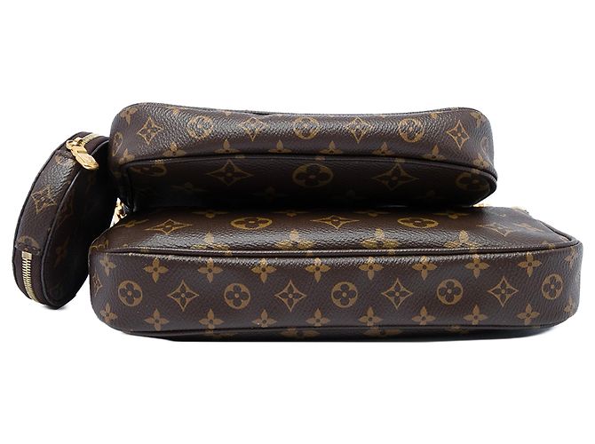 Bolsa Louis Vuitton Monogram Multi Pochette Accessoires Castanha Marrom - vista 3