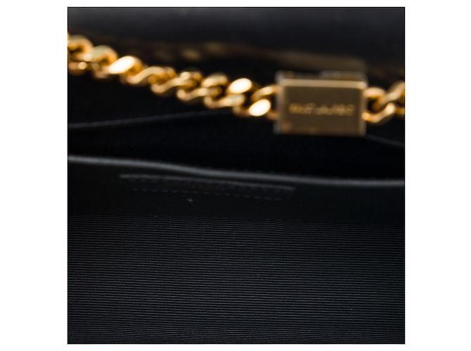 Autre Marque Borsa a tracolla Saint Laurent Kate Small in vernice glitter blu - vista 4