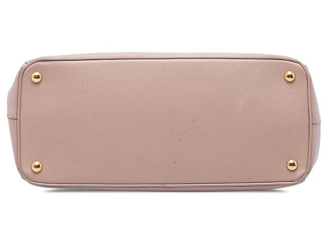 Prada Large Saffiano Lux Galleria Double Zip Satchel Rosa Pink - Ansicht 3
