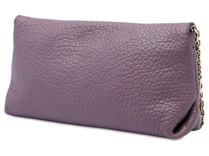 Borsa a tracolla Burberry Mildenhall in vitello grana media viola Porpora - vista 2
