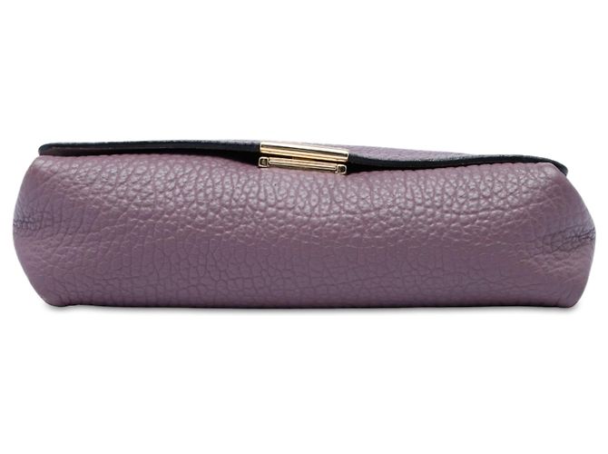 Borsa a tracolla Burberry Mildenhall in vitello grana media viola Porpora - vista 3
