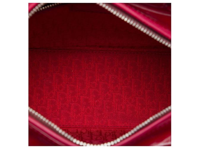 Bolso Lady Dior Medium de piel charol Cannage rojo Dior Roja - vista 4