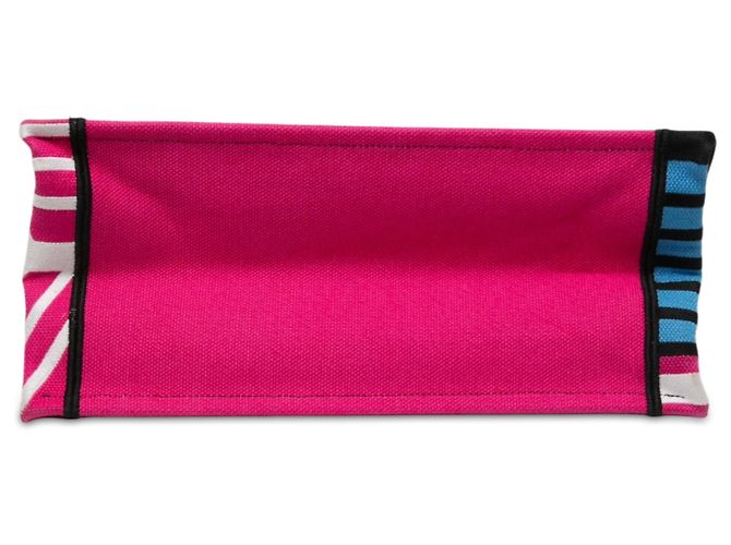 mala Book Tote Dior Medium em tela bordada Rosa Butterfly D Jungle Pop - vista 3