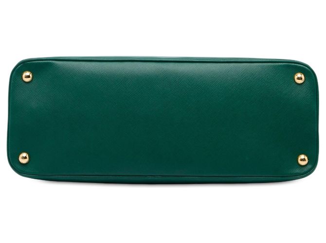 Prada Large Saffiano Lux Promenade Satchel Tasche Grün - Ansicht 3