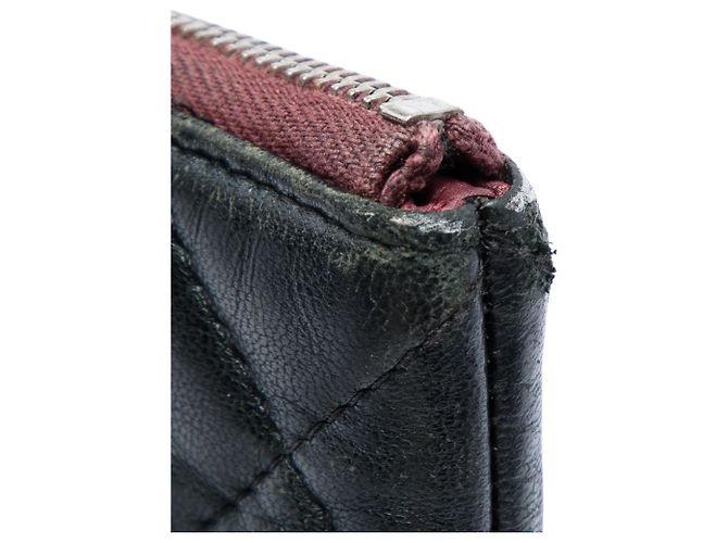 Chanel Large Quilted Lambskin O Case Clutch Schwarz - Ansicht 5