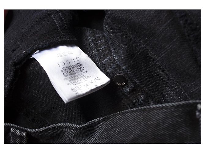 Gucci vaqueros de algodón negro - vista 8