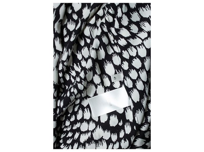 Céline Celine, camisa estampada em preto e branco - vista 7