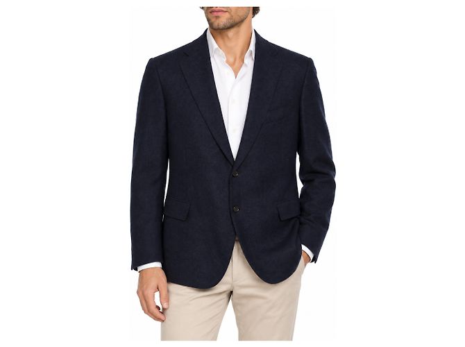 Autre Marque Cesare Attolini para Pauw, blazer de lã e cashmere Azul - vista 2