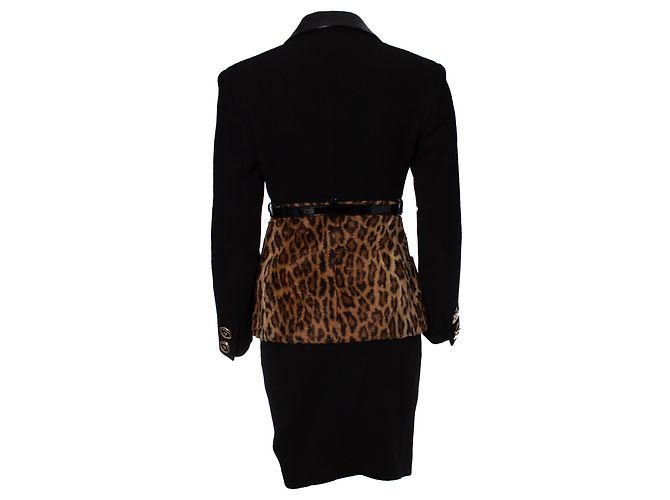 Gianni Versace Couture, Conjunto de 3 piezas Runway Castaño Negro - vista 4