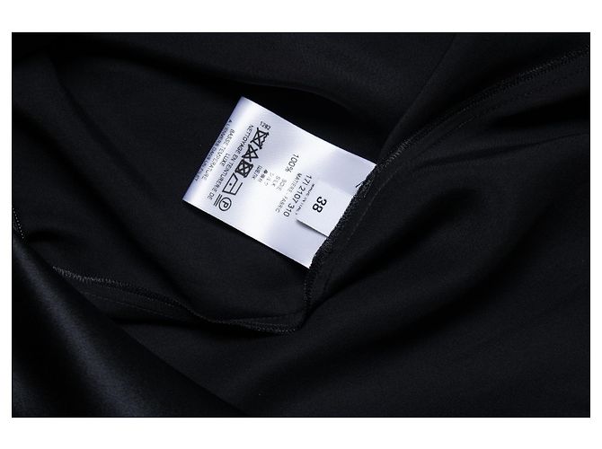 Givenchy, vestido de seda negro con lazo - vista 5