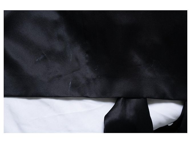 Givenchy, vestido de seda negro con lazo - vista 8