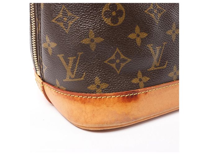 Sac à main Louis Vuitton Alma PM Monogram Canvas en marron M51130 - vue 13