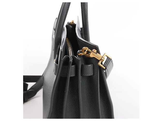 Autre Marque Saint Laurent Paris Sac de Jour Small Leather 2Way Handbag in Gray 717448 Grigio - vista 4