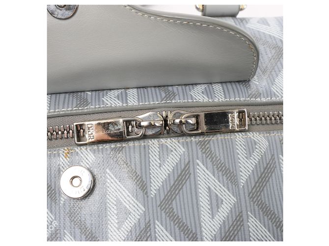 Dior CD diamond 2Way Handtasche aus PVC & Leder in Grau - Ansicht 13