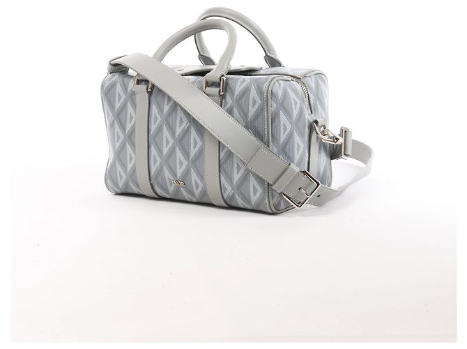 Dior CD diamond 2Way Handtasche aus PVC & Leder in Grau - Ansicht 2