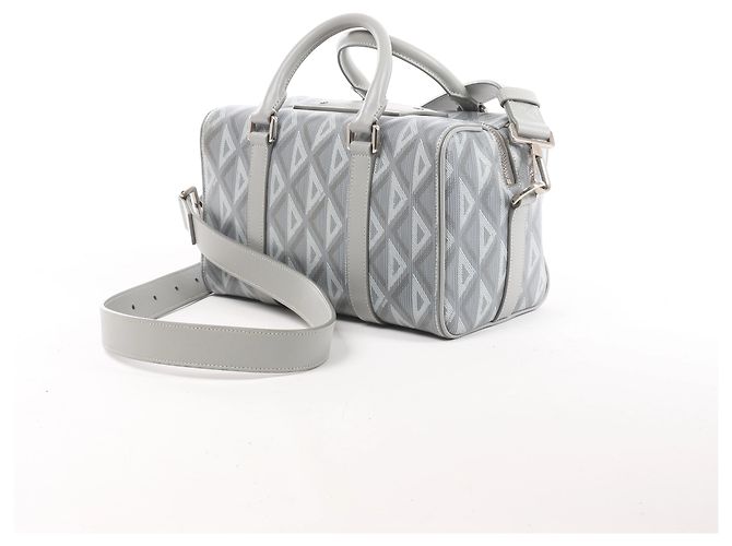 Dior CD diamond 2Way Handtasche aus PVC & Leder in Grau - Ansicht 3