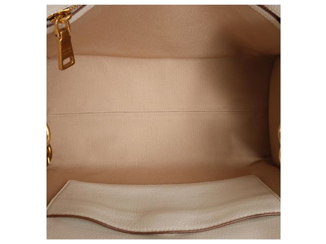 Sac à épaule 2Way Prada Bibliothèque en cuir blanc - vue 12