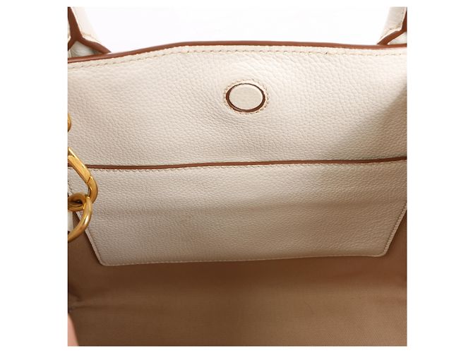 Sac à épaule 2Way Prada Bibliothèque en cuir blanc - vue 13