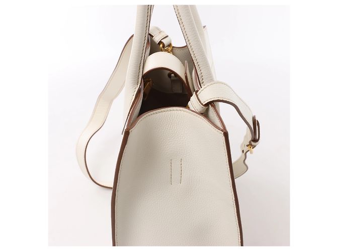 Sac à épaule 2Way Prada Bibliothèque en cuir blanc - vue 4