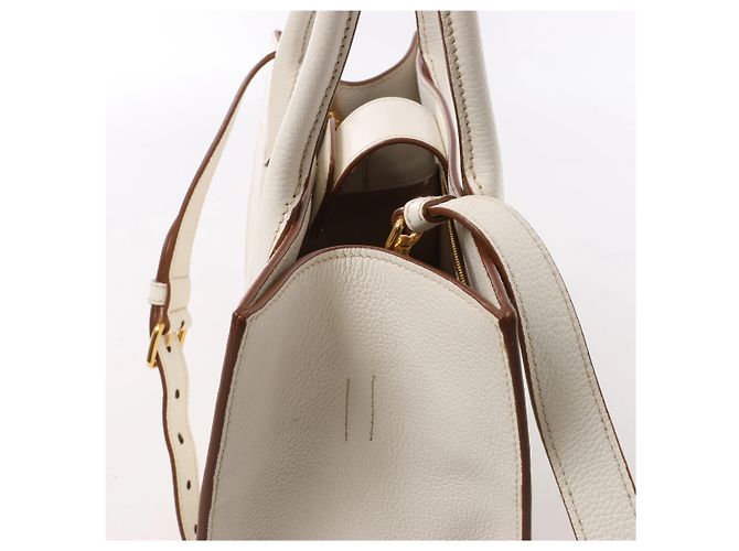 Sac à épaule 2Way Prada Bibliothèque en cuir blanc - vue 5