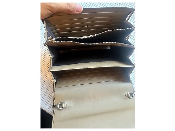 Gucci Dionysus Cartera con Cadena GG Supreme Beige Castaño - vista 9
