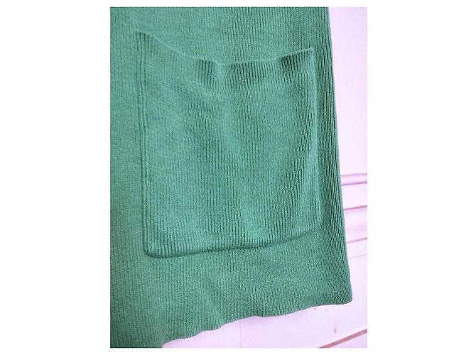 Sonia Rykiel Apfelgrünes Mini Strickkleid - Ansicht 13