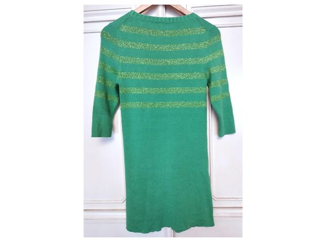 Sonia Rykiel Apfelgrünes Mini Strickkleid - Ansicht 14
