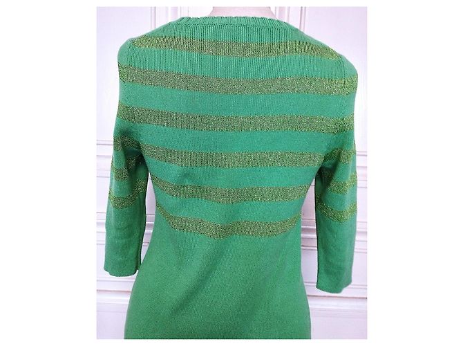 Sonia Rykiel Apfelgrünes Mini Strickkleid - Ansicht 5