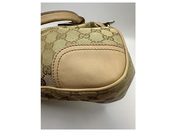 Gucci Princy Borsa Boston in tela monogram Marrone Beige - vista 8