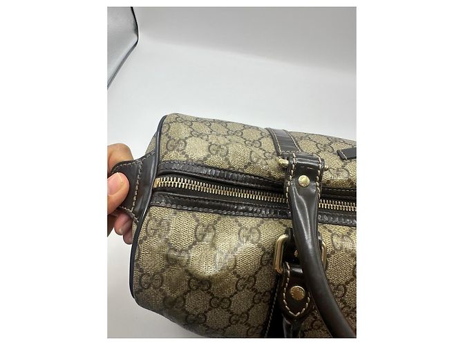 Gucci Joy Bolso Boston Monograma Castaño - vista 8