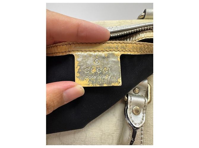 Borsa Gucci Joy Boston in tela monogram beige - vista 13