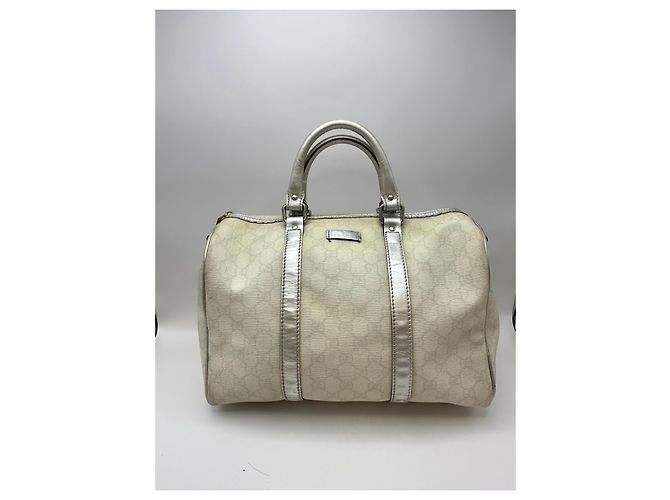 Borsa Gucci Joy Boston in tela monogram beige - vista 2
